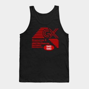 Generation X middle child generation 1965 1980 Tank Top